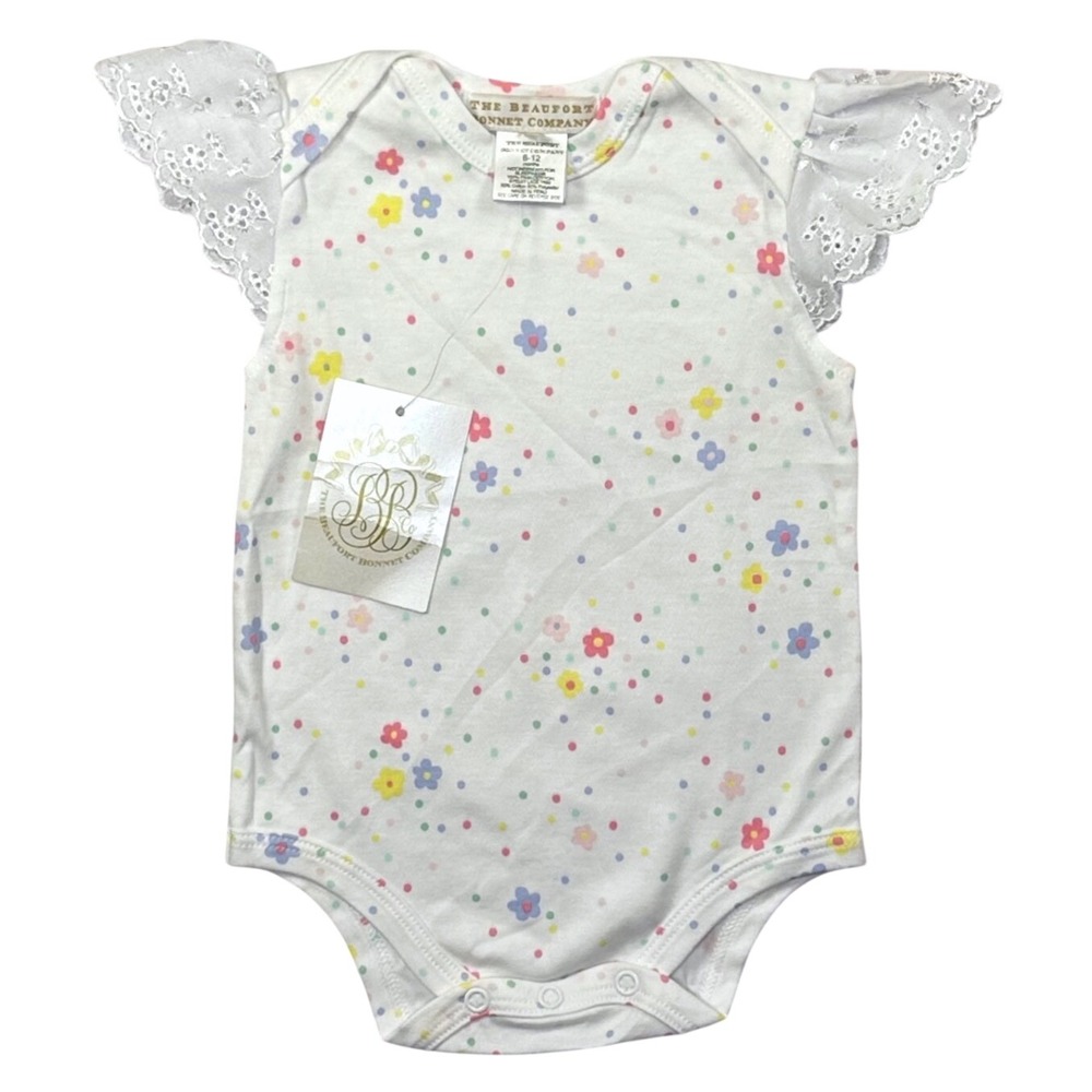 TBBC The Beaufort Bonnet Company Wendy Onesie Sprinkle Kindness & Confetti 6-12M